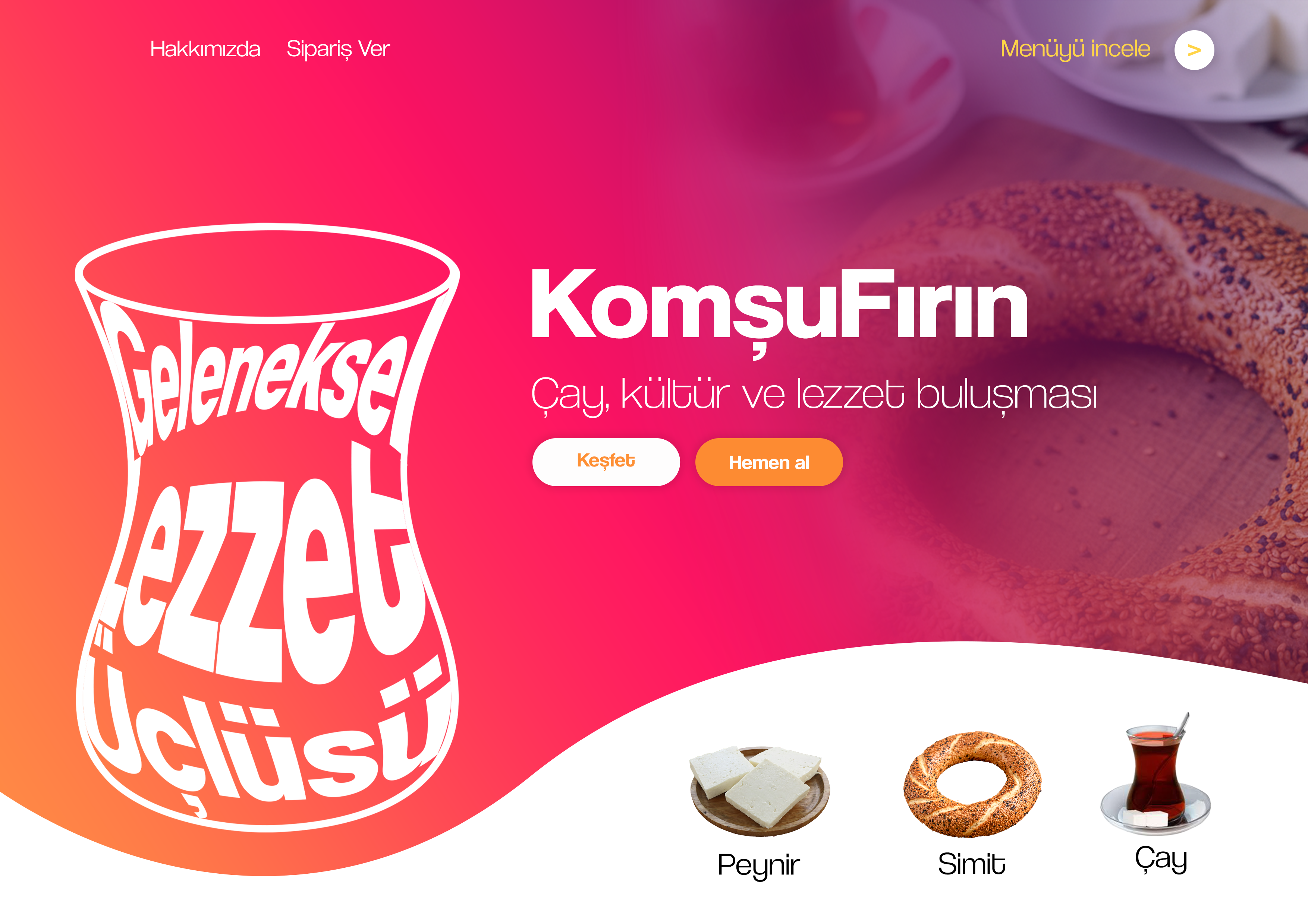 KomşuFırın Web Arayüzü Tasarımı