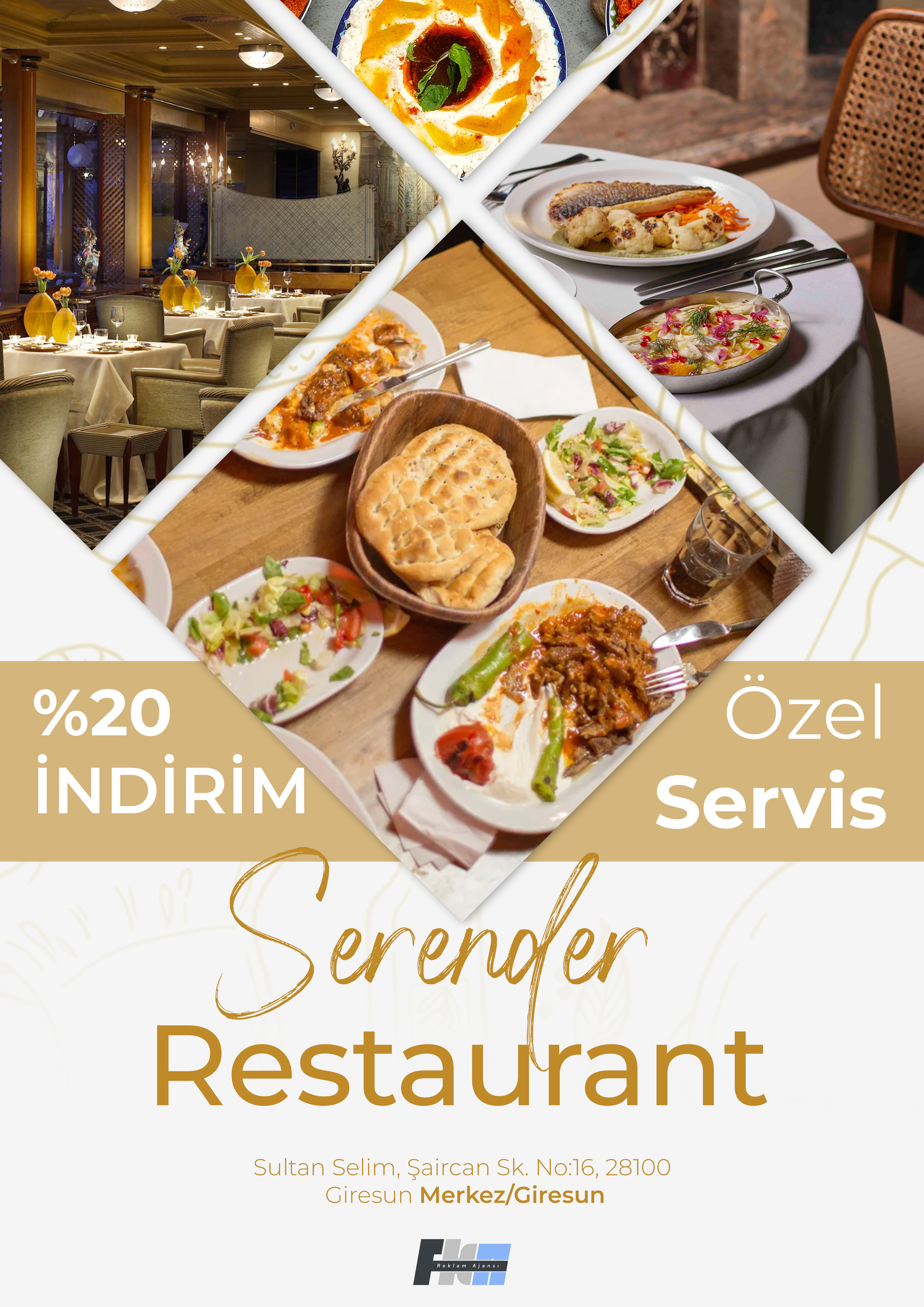Serender Restaurant Menü ve Tanıtım Afişi